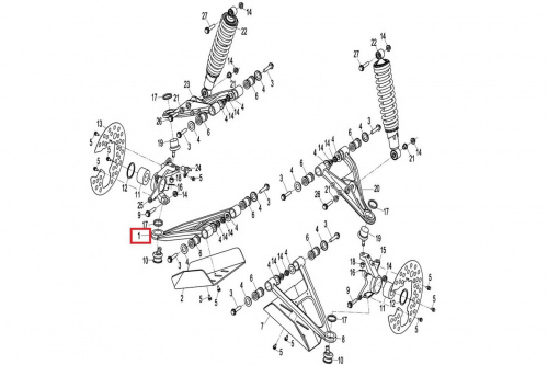 Рычаг передней подвески, правый нижний ТБ-7020-050101 фото 2 Рычаг передней подвески, правый нижний ТБ-7020-050101 фото 2