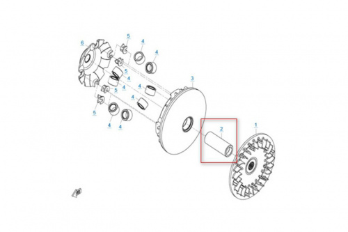 Втулка ведущего шкива вариатора 0180-051002-0003 ТБ-0180-051002-0003 фото 2 Втулка ведущего шкива вариатора 0180-051002-0003 ТБ-0180-051002-0003 фото 2