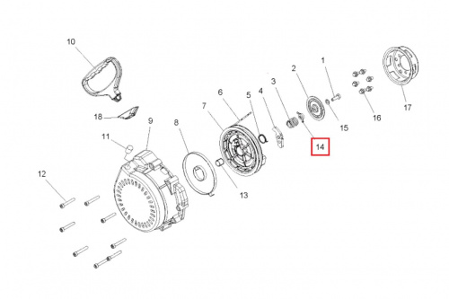 Направляющая храповика ручного стартёра Polaris 3022324 Направляющая храповика ручного стартёра Polaris 3022324