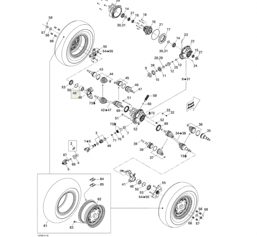 Подшипник ступицы передний/задний Can-Am Outlander DAC30600037 фото 3 Подшипник ступицы передний/задний Can-Am Outlander DAC30600037 фото 3