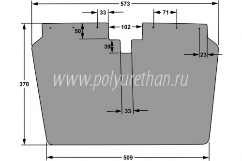 Брызговик (с креплением), ширина 500мм 50-20-19-012 фото 4 Брызговик (с креплением), ширина 500мм 50-20-19-012 фото 4