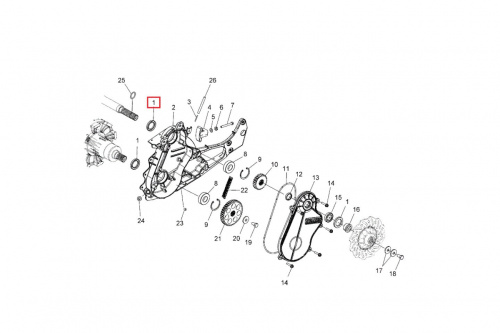 Сальник КПП Polaris 3610030 фото 2 Сальник КПП Polaris 3610030 фото 2