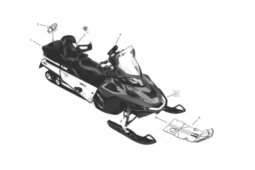 Бампер Ski-Doo, Lynx ОЕМ 860200350 фото 2 Бампер Ski-Doo, Lynx ОЕМ 860200350 фото 2