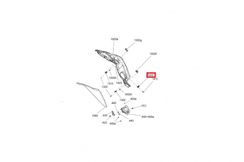 Защелка панели нижняя правая Ski Doo Gen4 фото 3 Защелка панели нижняя правая Ski Doo Gen4 фото 3