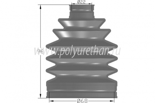 Пыльник ШРУСа внешнего Yamaha 50-05-002-71 фото 3 Пыльник ШРУСа внешнего Yamaha 50-05-002-71 фото 3