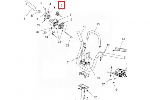 Кнопка выключения двигателя Polaris SM-01560 фото 2 Кнопка выключения двигателя Polaris SM-01560 фото 2